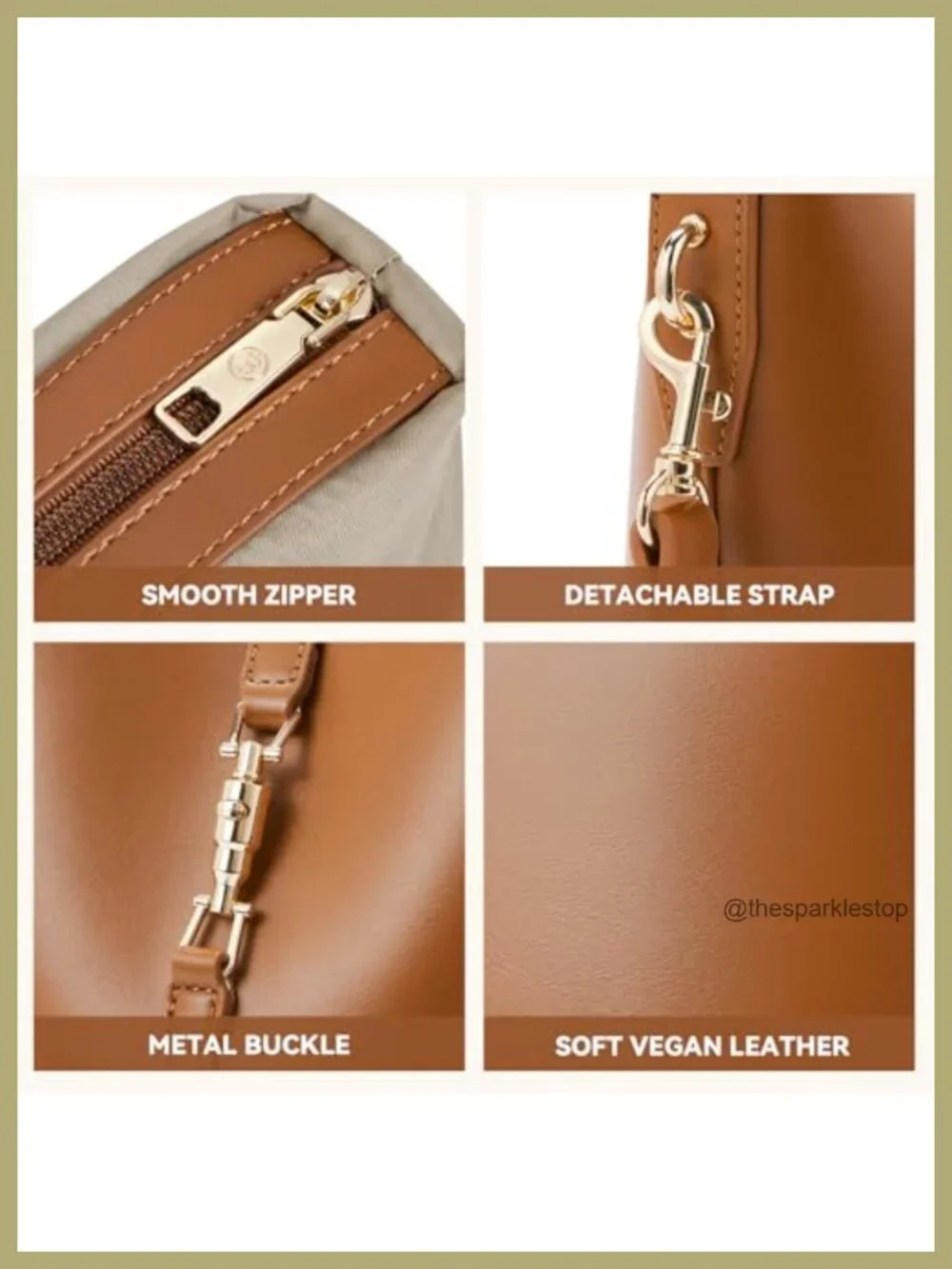 BOSTANTEN Small Bucket Bag Vegan Leather Crossbody Purse
